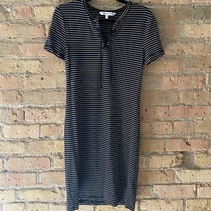 Striped Black Dress